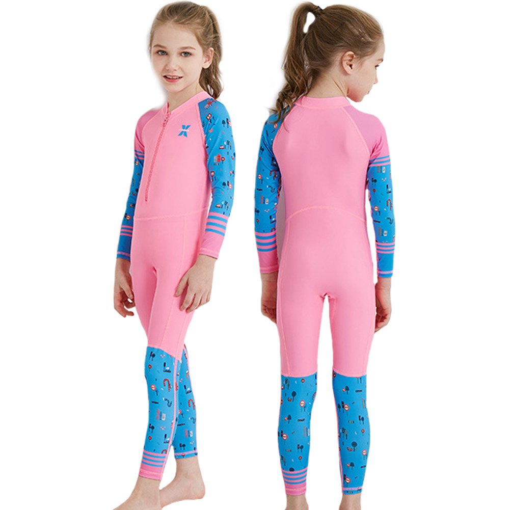 SOXDirect Kids Swimsuits One Piece Neoprene Wet Suits for Boys Girls Long Sleeve UPF50 Quick Dry