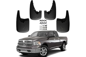 RMOURTEKK Mud Flaps Fit for 2009-2018 Dodge Ram 1500 2500 3500 Without Fender Flares Easy to Install Custom Front and Rear Mu