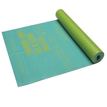 Amazon.com: Gaiam – ser inspirado Print Estera de Yoga (4 mm ...