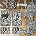11pc Safari Zebra Car Mats Seat Steering Wheel Cover Set  ~ Unknown 