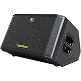 Coolmusic 300W Professional Acoustic Guitar Amp,Busking Amplifier PA System with 7 Inputs, Studio-Grade Reverb/Chorus/Delay/Tremolo/Phaser/Flanger, 3-Band EQ