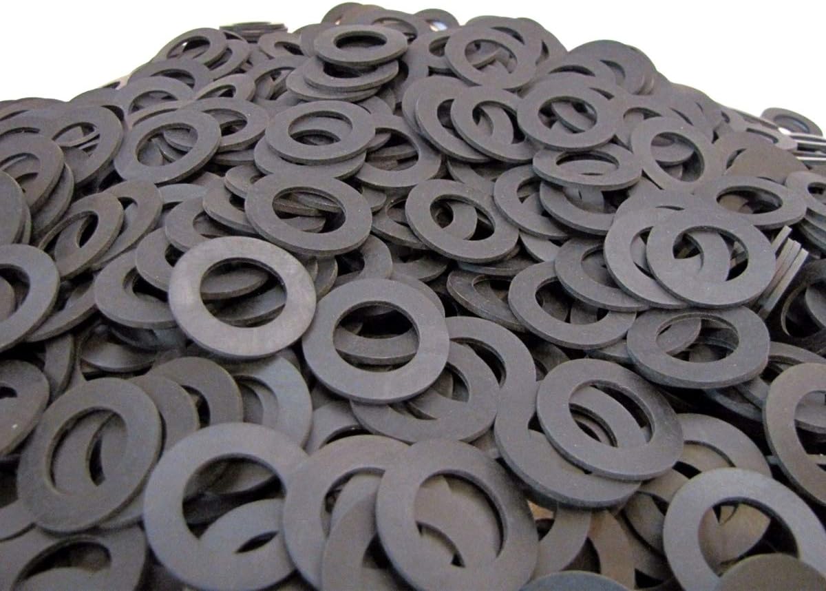 Neoprene Rubber Washer Spacer 1/2" OD x 1/4" ID x 1/4" thick 10 Pack