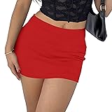 Bodycon Mini Skirt with Shorts Underneath, Sexy