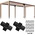ITeVe.GD Pergola DIY Kit,2 Pcs 4-Way Right Angle Corner Brackets Elevated Wood Stand with Screws for 4"x4"(Inner Size:3.5"x3.5") Wood Beams,Pergola,Garden,sunroom kit Lumber&Metal Gazebo…