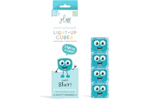 Glo Pals - Reusable Light-Up Cubes for Sensory Play 4pk - Blair - Blue