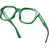 VISOONE Oversized Square Blue Light Blocking Glasses Fashion Computer Eyewear for Women and Men BENNETT