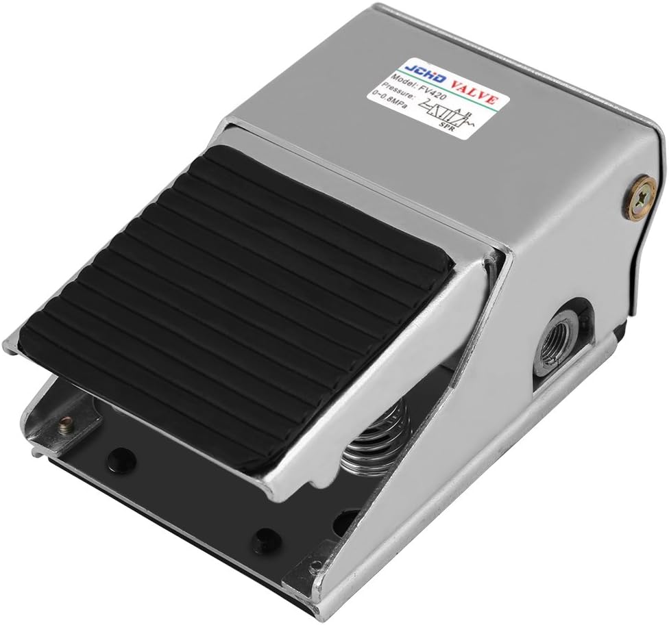 2Position 4Port Foot Pedal Air Control Valve G1/4 Thread Pneumatic Foot Control Value Air