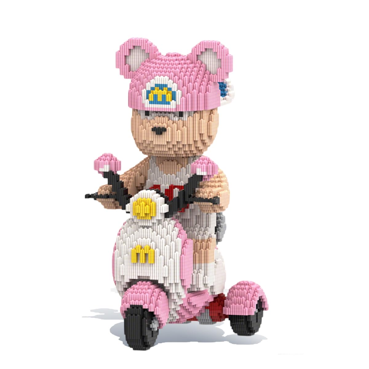 Photo 1 of HOOLEDAY Motorcycle Bear Micro Building Blocks Set (6800Pieces) Gift for Adults & Boys & Girls