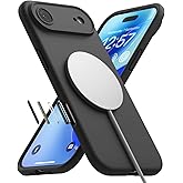 Ringke Silicone Magnetic for iPhone Air Case [Compatible with MagSafe] Feels Velvety Slim Cute Soft Phone Cover for Women, Men - Black