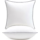 puredown® 20x20 Pillow Inserts Set of 2, Overfilled Down Alternative Decorative Pillows with 100% Cotton Cover, Plush Fluffy Throw Pillows for Couch, Sofa, Bed and Home Decor