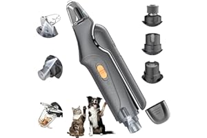 CATPICK 2-in-1 Cat Nail Clippers & Dog Nail Clippers Trimmers for Large Medium Small Dogs Cats Claw Trimmer Quick Sensor and Safety Guard USB Rechargeable with 2 LED Lights Dogs Nail Trimmer