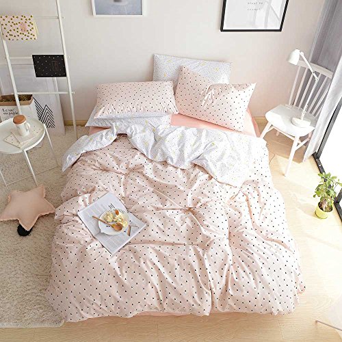 BuLuTu Little Black Triangle Pattern Premium Twin Bedding 