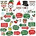 Christmas Photo Booth Props Kit(47Pcs), Konsait DIY Christmas Photo Booth with stick Funny Xmas Selfie Props Accessories for Adults Kids for Christmas Theme Party Favors Decorations Decor Supplies primary