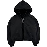 VeraieSien Y2k Reversible Zip Up Jacket Grunge Streetwear Vintage Leopard Print Jacket Baggy Long Sleeve Hoodie Unisex