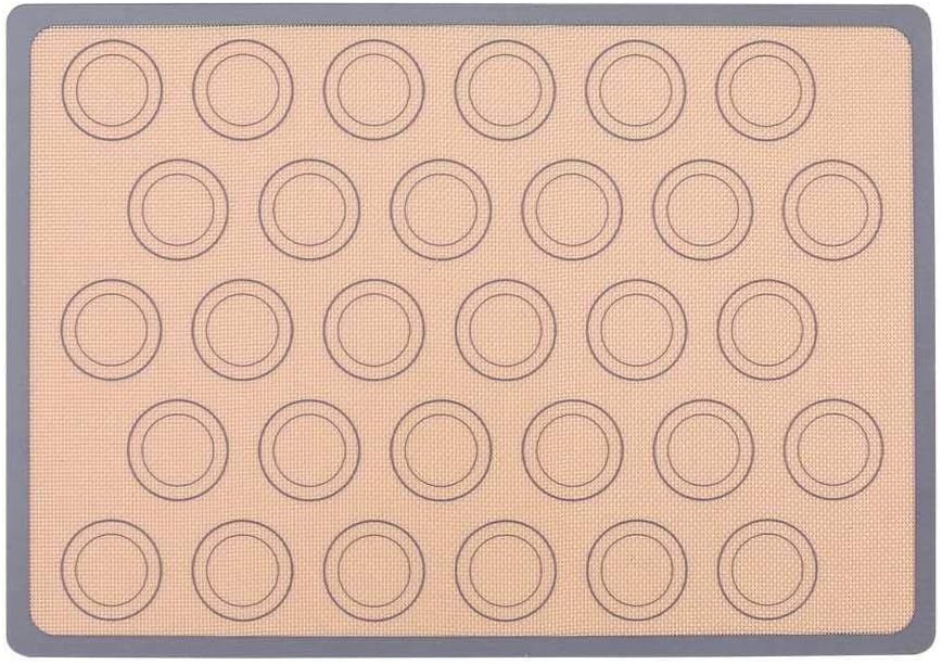 Riforla Silicone Macaron Baking Mat - 16.5-Inch Silicone Baking Mat Silicone Mat Macaron Silicone Mat Macaroon Baking Mat Pastry Mat Non Stick Silicon Liner for Bake Pans & Rolling