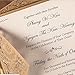 Doris Home wedding invitations wedding invites invitations cards wedding invitations kit Square Gold Laser-cut Lace Flower Pattern Invitation, 1 piece