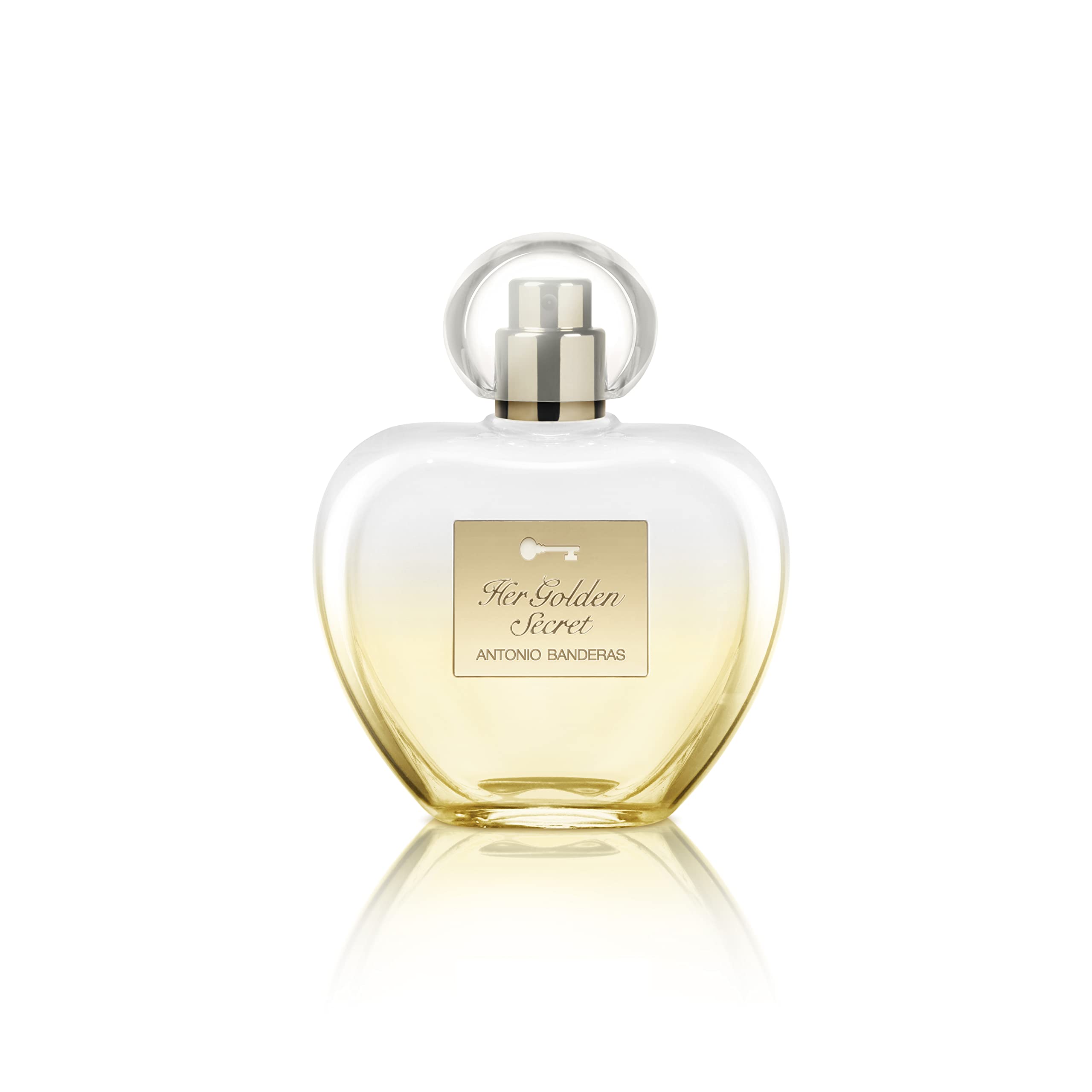 Banderas Perfumes - Her golden secret - Eau de toilette Spray for Women - Long Lasting - Fruity, Floral and Vanilla Notes - 2.7 Fl Oz