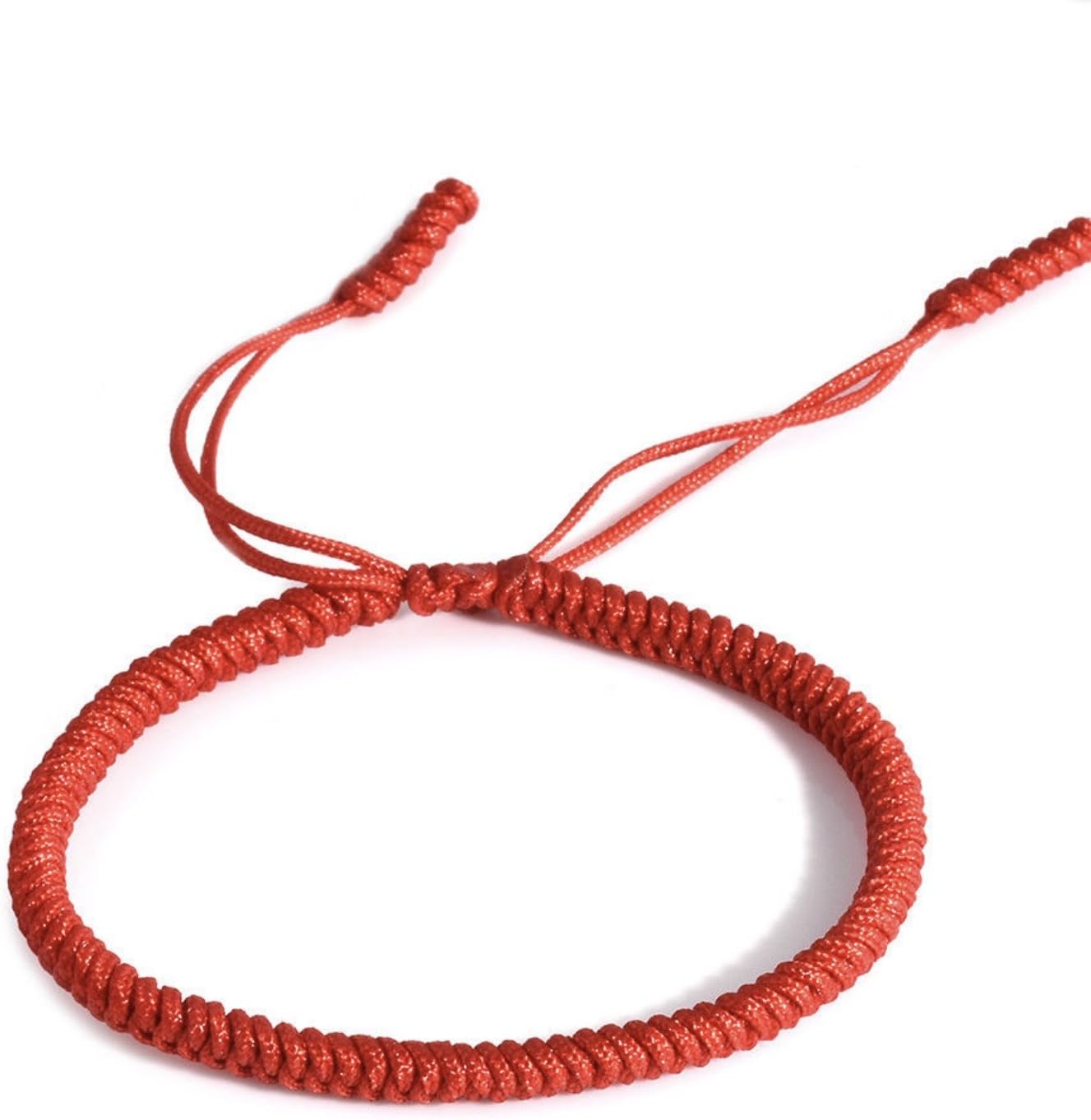 MiGz Meticulously Handmade Tibetan Knot Lucky Rope Bracelet - Red