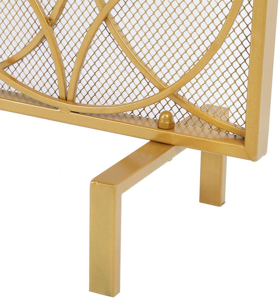 103 x 23 x 78 cm Eisen EBTOOLS Golden Kamin Schutzgitter