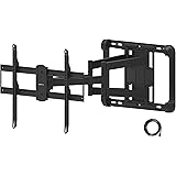 Amazon Basics Heavy-Duty Extension Dual Arm, Full Motion Articulating TV Mount for 37-80 inch TVs up to 132 lbs, fits LED LCD