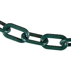 Mr. Chain Plastic Barrier Chain, Evergreen, 2-Inch