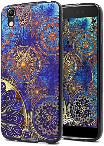 Alcatel Idol 4 Case, Alcatel Nitro 4 Case, Nznd [Ultra-Thin] Premium [Sculptural Art Texture] Soft TPU Protective Flexible Durable Case for Alcatel Idol 4 / Nitro 4 - Gear Wheel