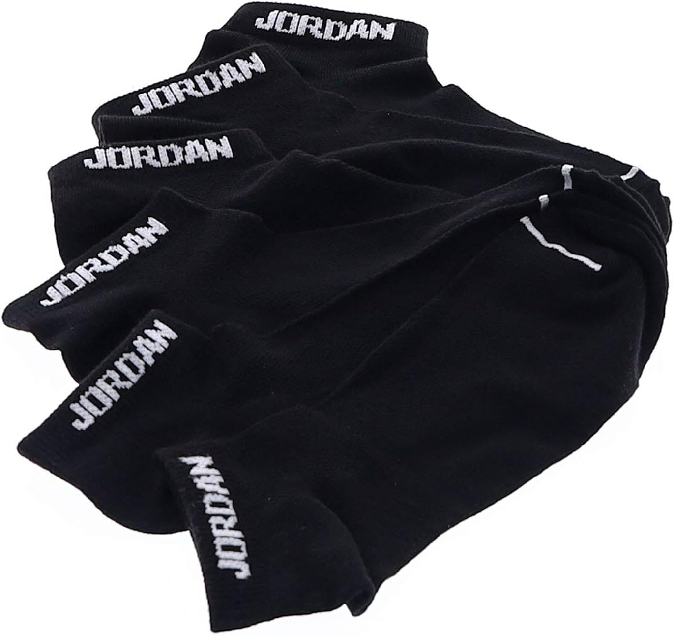 Nike Kids Air Jordan Black No Show Socks 6 Pairs Clothing