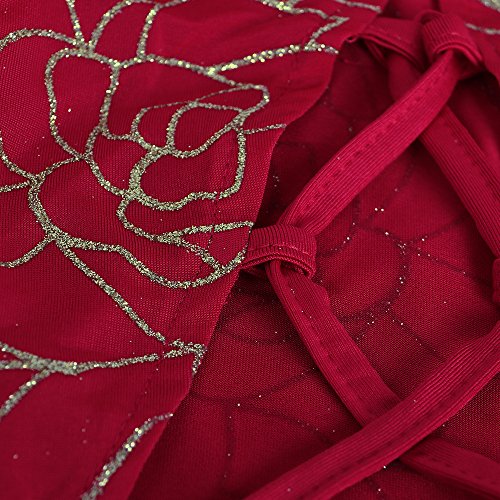 Halfword Womens Two Piece Lace Up Bodycon Crop Top Mini Skirt Sets Club Outfits Red S