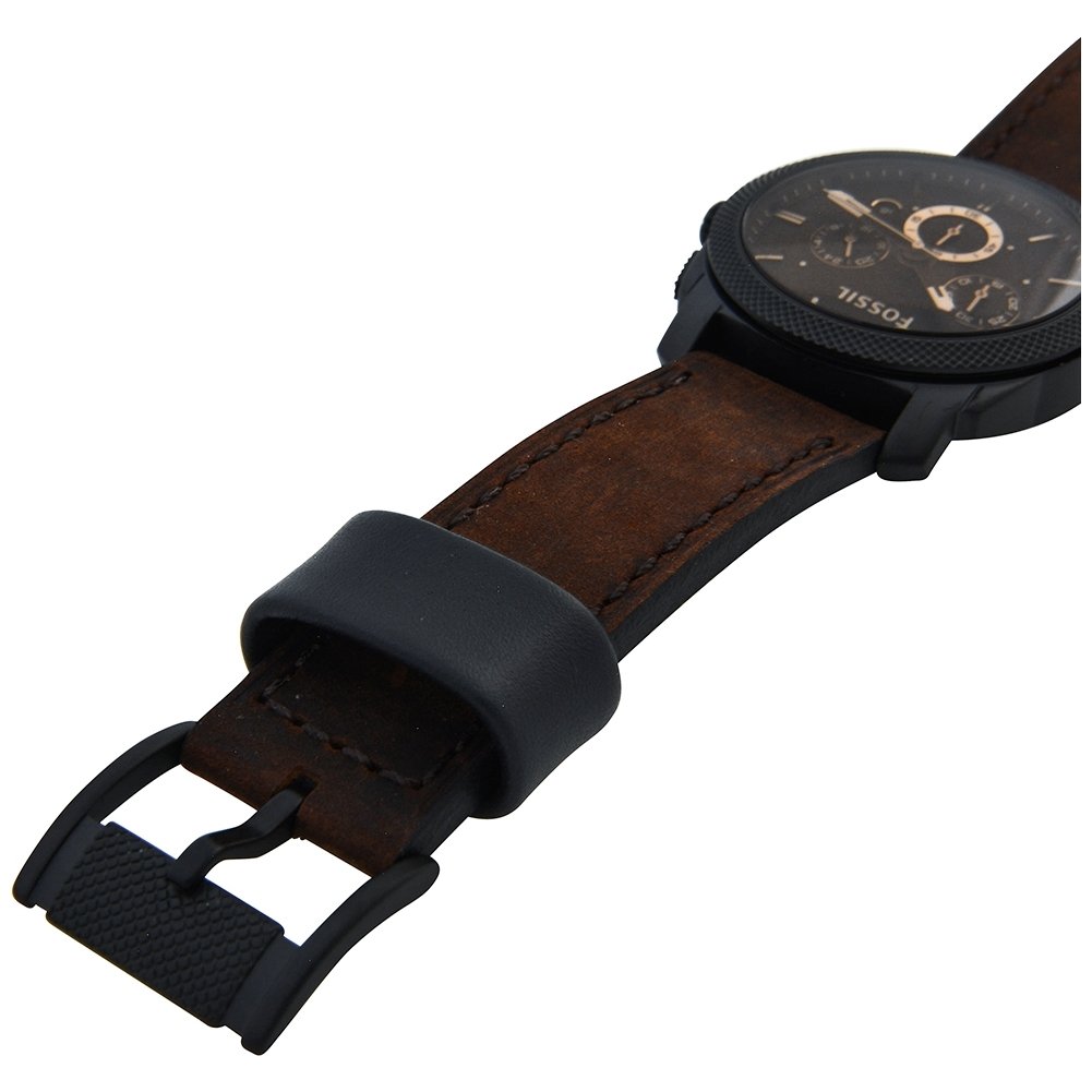 FOSSIL Fossil Machine Uhr für Herren, 42mm Quarz-Chronographenwerk mit Edelstahl- oder Lederarmband