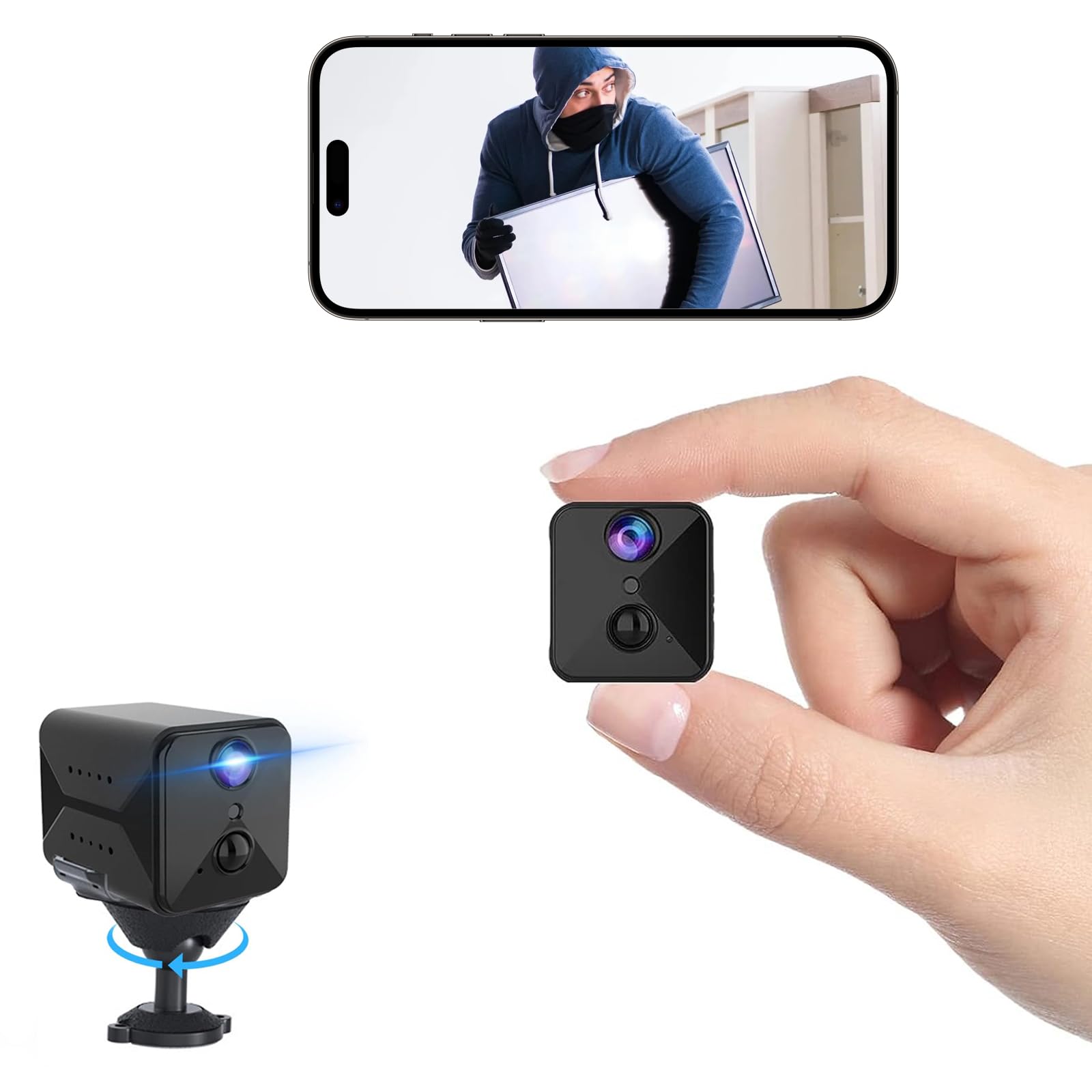 Mua 2024 Upgraded Spy Camera WiFi Hidden Camera, Mini Security Nanny ...
