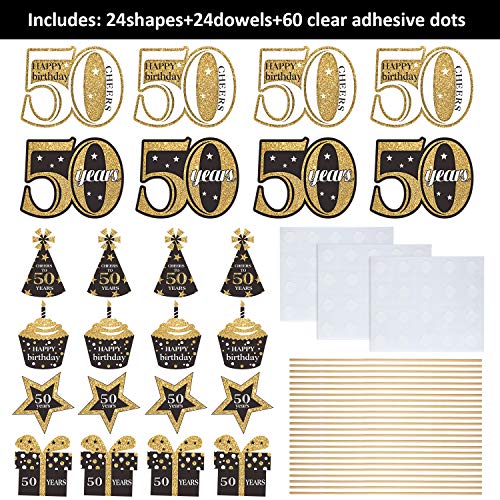 2 Birthday+Decoration+Centerpiece+Glitter+Supplies