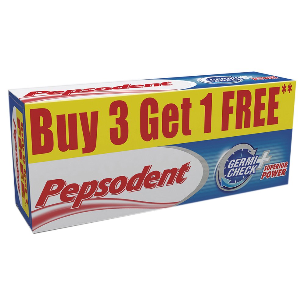 Buy Pepsodent Germicheck Toothpaste 150 g (Buy 3 Get 1 Free) Online
