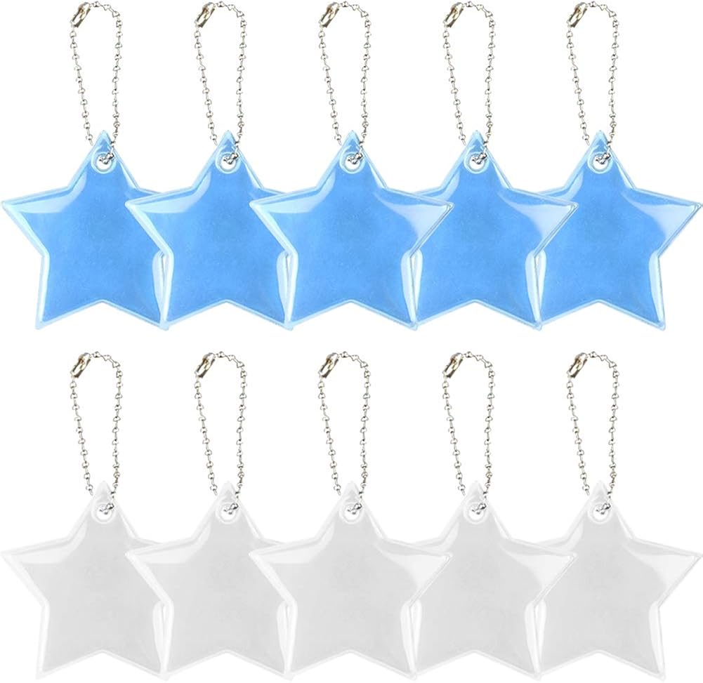 REYOK Safety Reflectors Pendants,Safety Reflectors,Ultra Bright and Stylish Reflective Gear,for Clothing Rucksacks, Bags