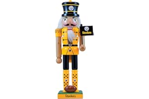 MasterPieces Game Day - NFL Pittsburgh Steelers - Team Painted Wood Nutcracker