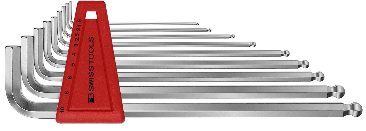 PB SWISS TOOLS PB 212 LH L-Shaped hex Key Set Metric 9pc(s)
