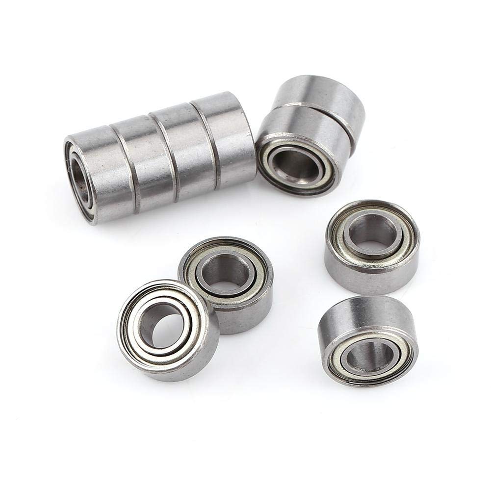 Hilitand 10 Pcs Mini Steel Ball Bearing 685ZZ Ball Bearing Double Shielded Deep Groove Ball Bearings 5x11x5mm