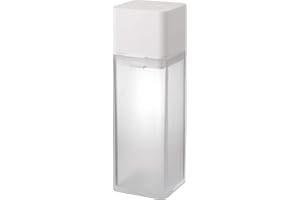 Yamazaki 4842 Refill Seasoning Bottle, White, Approx. 2.2 x 2.2 x 6.8 inches (5.5 x 5.7 x 17.2 cm), Tower Seal, Easy to Open and Close, Disassembles and Washes, Clean, 8.8 fl oz (250 ml)