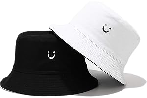 OCTEEN Unisex 100% Cotton Packable Bucket Hat Sun Hat Unisex Beach Cap for Men Women Kid