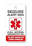 Just 4 Paws PVC Seizure Alert Service Dog Key or