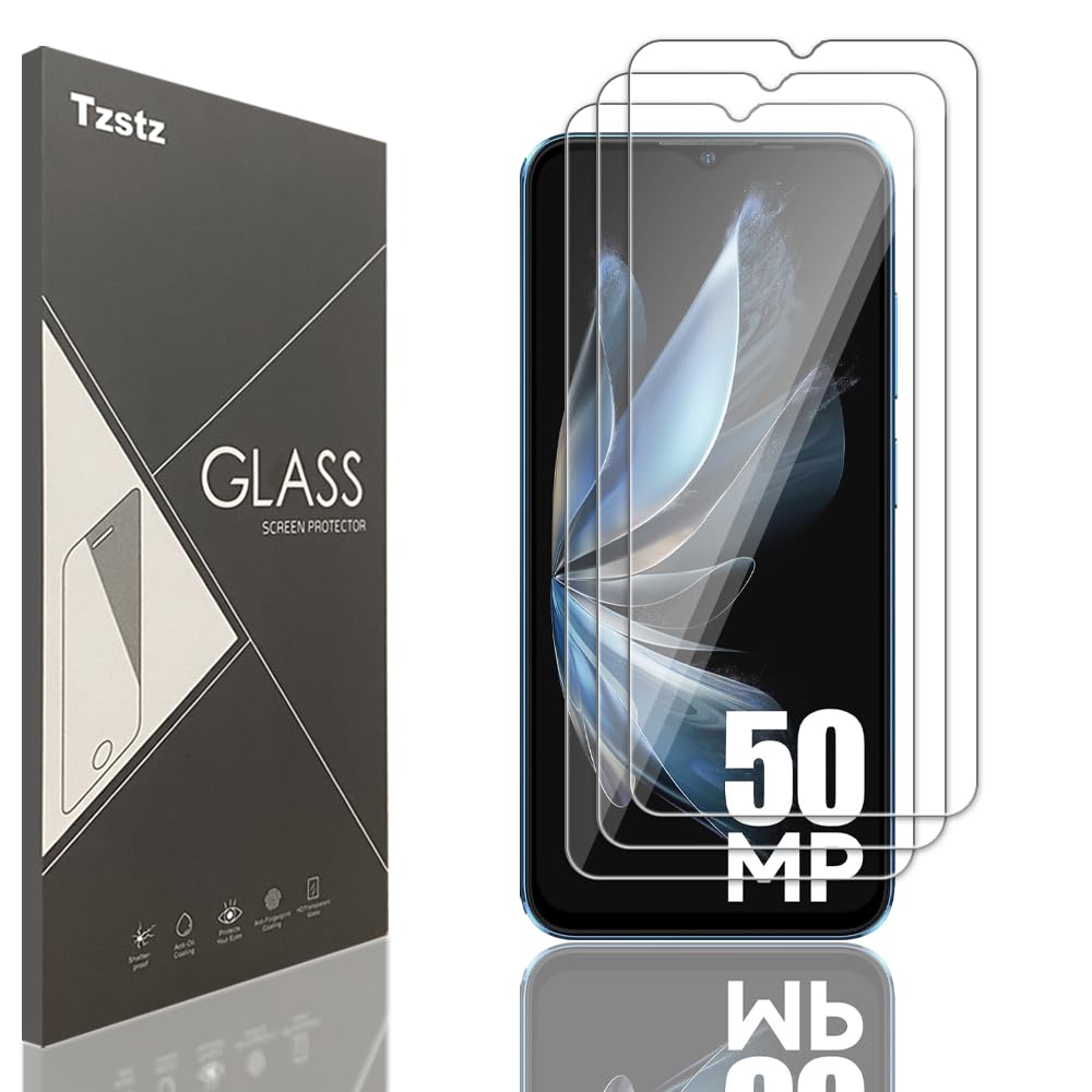 Tzstz 3 Pieces Tempered Glass Screen Protector for Ulefone Note 16 Pro Hardness 9H Anti Scratch Screen Protector