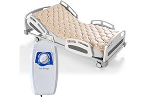 JORWYSTIA Alternating Air Pressure Mattress with Electric Pump, Beds Bubble Pad Cushion for Bed Sore Prevention and Pressure Ulcer Relief, Hospital & Home Use Medical Bed Mattress Topper