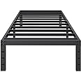 SHLAND Twin Bed Frames, 14 Inch High Metal Platform Bed Frame Mattress Foundation with Steel Slats Support, No Box Spring Needed, No Noise, Easy Assembly