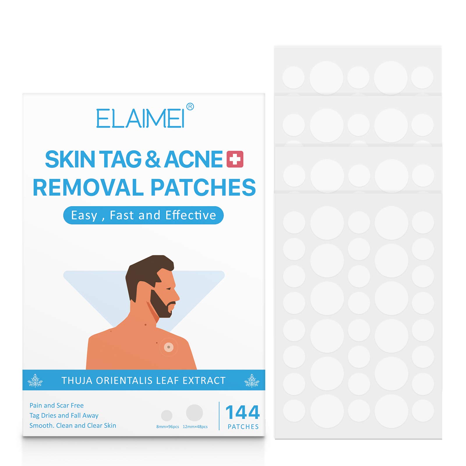 Buy Skin Tag and Acne Remover Patches (144Pcs), Tags Dries and Falls