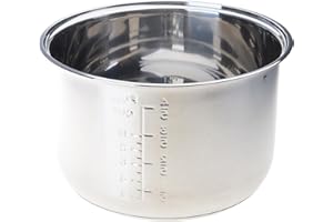 Stainless Steel Inner Pot for Rice Cookers, Rice Cooker Bowl Replacement, Insert, Dishwasher Replacement Parts for Pressure C