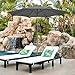 Best Choice Products 9ft Outdoor Aluminum Polyester Market Patio Umbrella w/Crank Tilt Adjustment - Gray