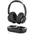 ANSTEN Wireless Headphones for TV Watching with Universally Compatible Transmitter Charging Base, TV Headphones Wireless for Seniors, Bluetooth Headphones No Delay, 35 Hrs Audio Playtime, Plug n Play