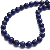 BEADIA Natural Lapis Lazuli Stone Round Loose Semi Gemstone Beads for Jewelry Making 4MM 89PCS
