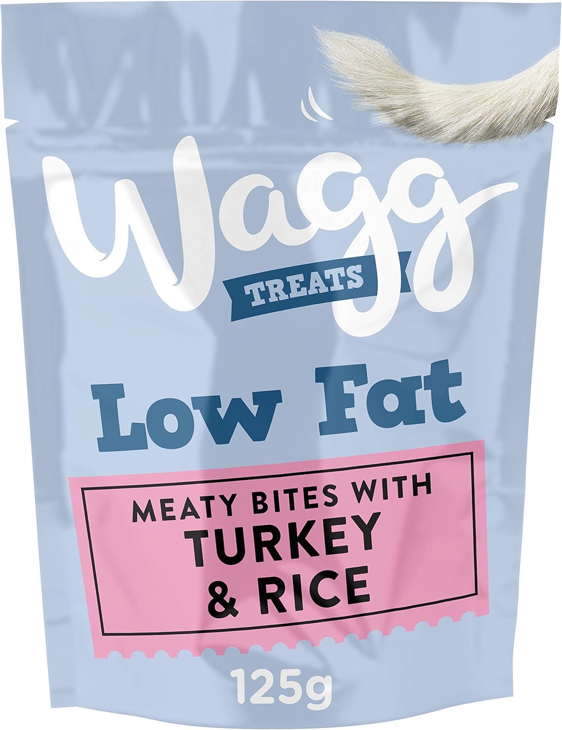 Wagg Low Fat Meaty Bites Turkey & Rice Dog Treats 125g (Pack of 7) - Oven Baked