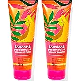 Bath & Body Works Bahamas Passionfruit & Banana Flower Ultimate Hydration Body Cream For Women 8 Fl Oz 2- Pack (Bahamas Passionfruit & Banana Flower) 16.0 Ounce
