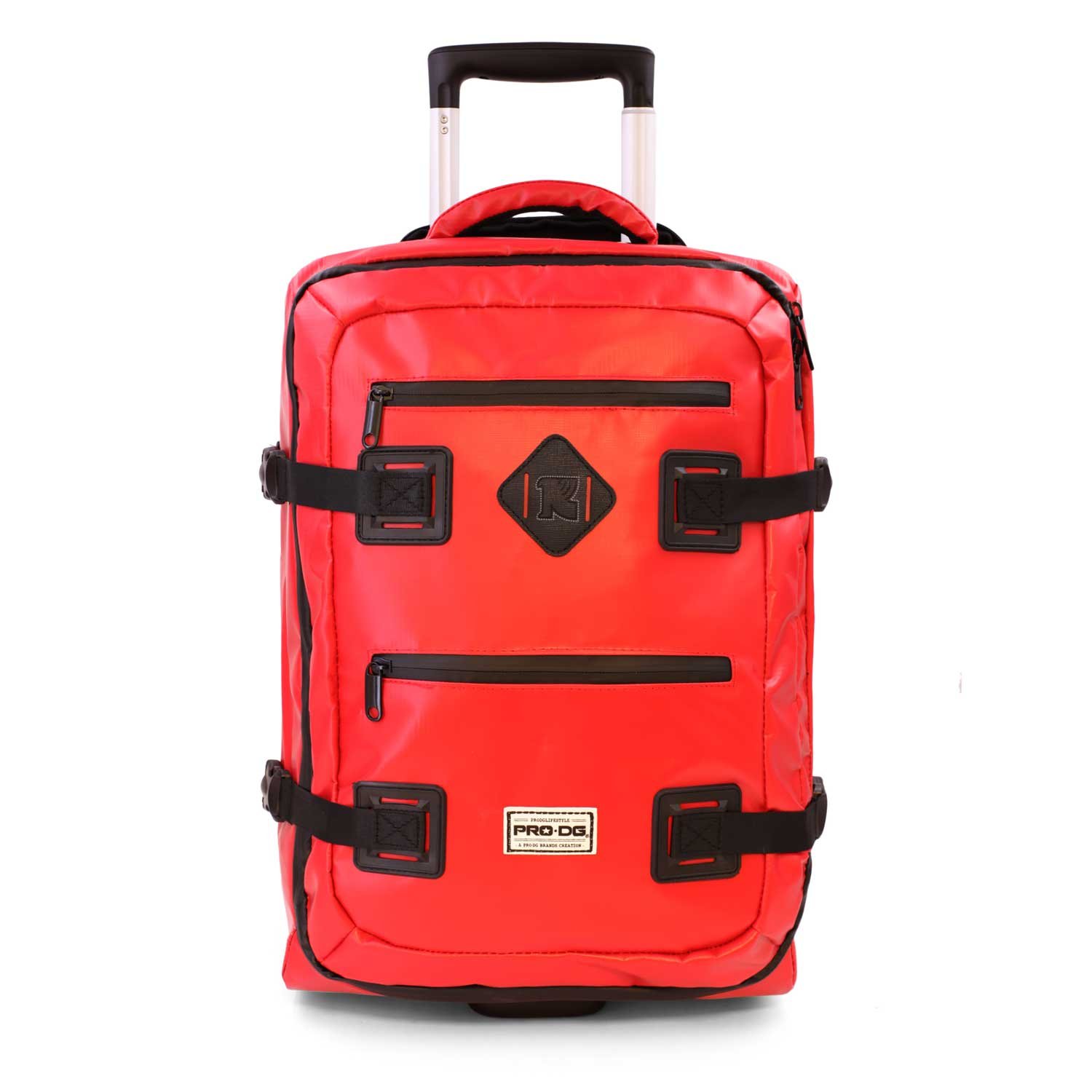 PRODG Tpured-Soft Trolley Suitcase, Red, 21 x 34 x 49.5 cm, Capacity 35 L